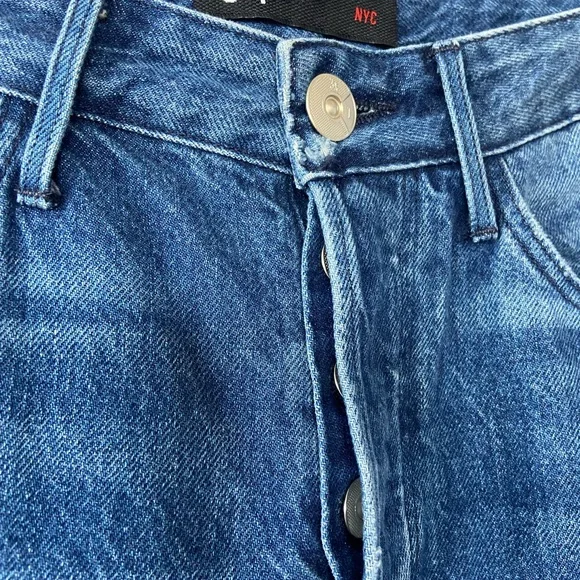 3x1 NYC Higher Ground Gusset Cropped Flare Jeans in Vasto Wash Size 26 - Picture 3 of 9